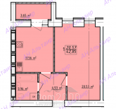 For sale:  1-room apartment in the new building - Елизаветинская ул., Osnovianskyi (9806-047) | Dom2000.com