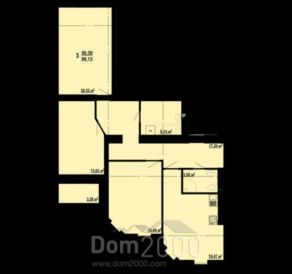 For sale:  3-room apartment in the new building - ул.Профессорская, Шевченківський (9806-055) | Dom2000.com