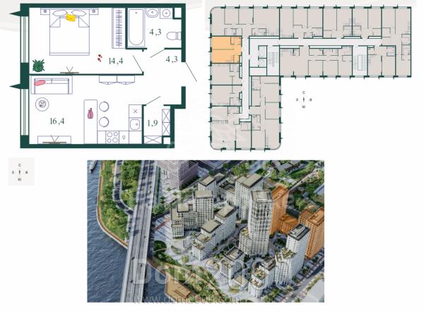 Продам двухкомнатную квартиру в новостройке - г. Москва (10563-059) | Dom2000.com