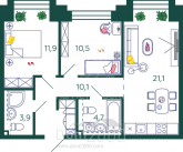 Продам двухкомнатную квартиру в новостройке - жилой комплекс Шагал, к13, г. Москва (10563-063) | Dom2000.com