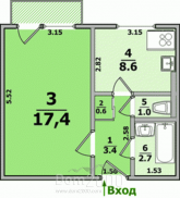 For sale:  1-room apartment - Космическая ул. д.29, Dnipropetrovsk city (9798-111) | Dom2000.com