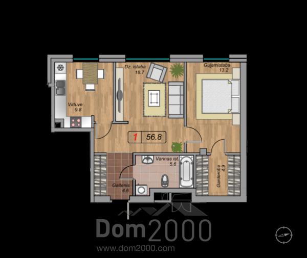 For sale:  2-room apartment in the new building - Hospitāļu iela 39 str., Riga (3946-114) | Dom2000.com
