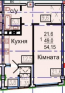 For sale:  1-room apartment in the new building - Авиационная ул., Harkiv city (9985-119) | Dom2000.com #70246142