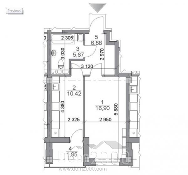 For sale:  1-room apartment - Цеткин К. ул. д.7, Tsentralnyi (5611-163) | Dom2000.com