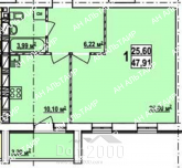 Продам однокомнатную квартиру в новостройке - ул. Мира, Индустриальный (9800-164) | Dom2000.com