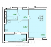 For sale:  1-room apartment in the new building - Победы просп., Harkiv city (9986-187) | Dom2000.com