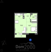 For sale:  2-room apartment in the new building - Старо-Кузьмихинская улица, 36 str., Irkutsk city (10647-226) | Dom2000.com