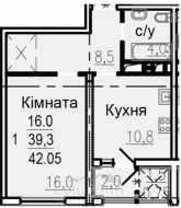 For sale:  1-room apartment in the new building - ул.Авиационная, Шевченківський (9815-242) | Dom2000.com
