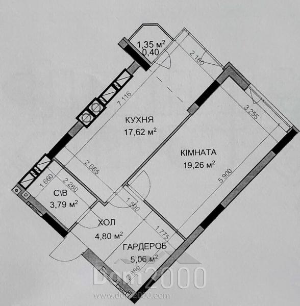 Продам однокомнатную квартиру в новостройке - г. Буча (9815-248) | Dom2000.com
