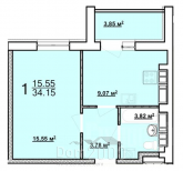 For sale:  1-room apartment in the new building - Harkiv city (9983-285) | Dom2000.com