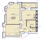 For sale:  2-room apartment in the new building - Елизаветинская ул., Osnovianskyi (9809-287) | Dom2000.com