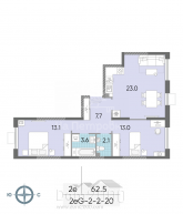Продам трехкомнатную квартиру в новостройке - район Солнцево, г. Москва (10563-289) | Dom2000.com