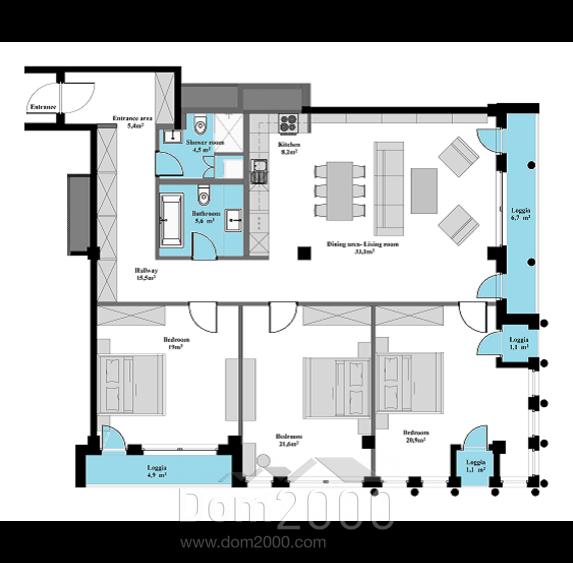 For sale:  4-room apartment in the new building - Alauksta iela 9 str., Riga (3946-303) | Dom2000.com