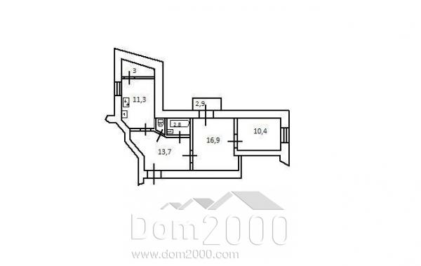 Lease 2-room apartment - Межигорская, 30, Podilskiy (9185-345) | Dom2000.com