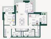 Продам двухкомнатную квартиру в новостройке - ЖК Шагал, кор 5 сек 1, г. Москва (10563-346) | Dom2000.com