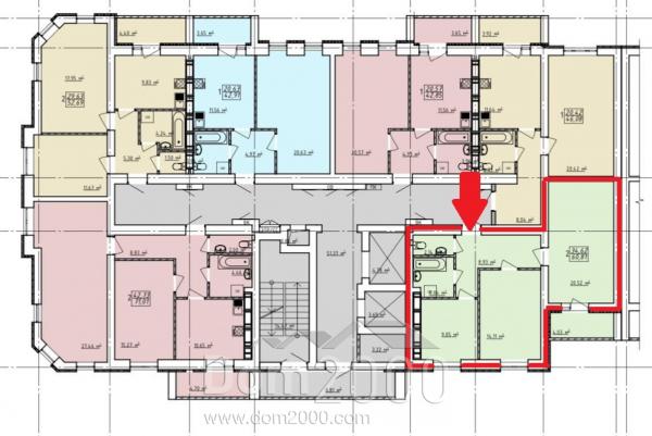 For sale:  2-room apartment in the new building - ул. Елизаветинская Левада, Osnovianskyi (9818-350) | Dom2000.com