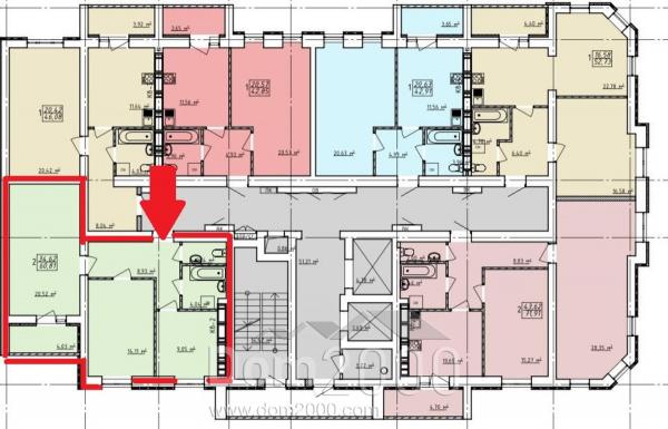 For sale:  2-room apartment in the new building - ул. Елизаветинская Левада, Osnovianskyi (9800-384) | Dom2000.com