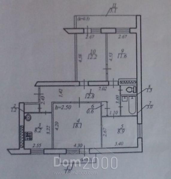 For sale:  4-room apartment - Барто А. ул. д.39, Dnipropetrovsk city (9818-390) | Dom2000.com