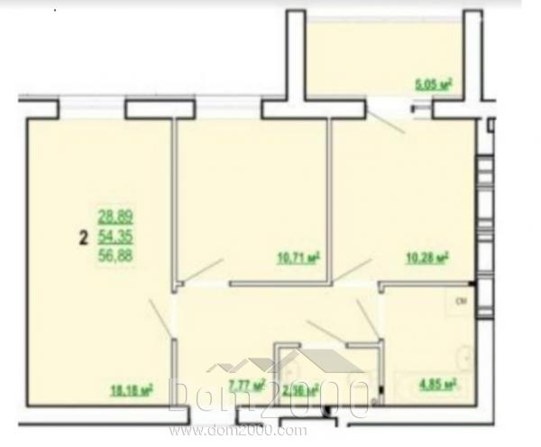For sale:  2-room apartment in the new building - ул. Полтавский Шлях, Kholodnohirskyi (9800-409) | Dom2000.com