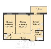 Продам двухкомнатную квартиру - улица Шаповалова, 1Гс2, г. Ростов-на-Дону (10624-417) | Dom2000.com