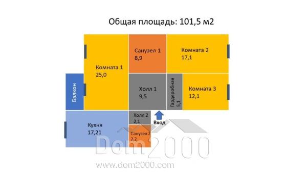 For sale:  3-room apartment - ул. Борщаговская, Shevchenkivskiy (9802-471) | Dom2000.com