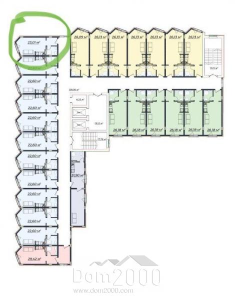 Продам однокомнатную квартиру в новостройке - Серповая ул., г. Харьков (9915-471) | Dom2000.com
