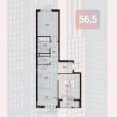 For sale:  3-room apartment in the new building - жилой комплекс Прокшино, 6к1, д. Prokshino (10562-480) | Dom2000.com