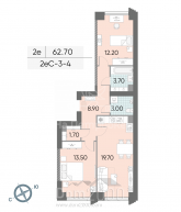 For sale:  2-room apartment - Юго-Западный административный округ, к1 str., Moscow city (10562-498) | Dom2000.com