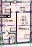 For sale:  1-room apartment in the new building - Авиационная ул., Harkiv city (9997-521) | Dom2000.com #70427237