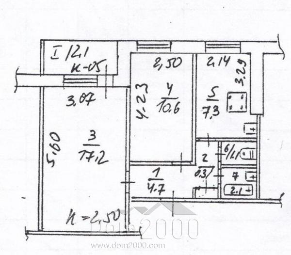 For sale:  2-room apartment - Штабной пер. д.5, Dnipropetrovsk city (9810-627) | Dom2000.com