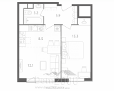 Продам 1-кімнатну квартиру в новобудові - вул. к1А, м. Москва (10562-652) | Dom2000.com