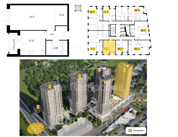 Продам двухкомнатную квартиру в новостройке - г. Москва (10562-659) | Dom2000.com