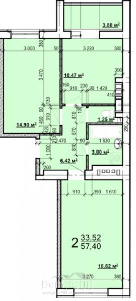 Продам двухкомнатную квартиру в новостройке - ул. Мира, Индустриальный (9810-748) | Dom2000.com