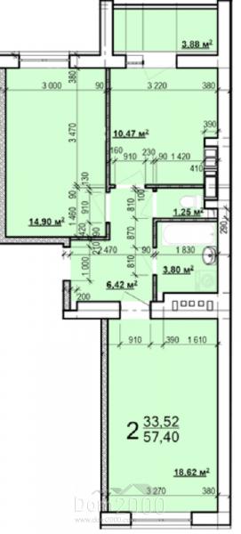 For sale:  2-room apartment in the new building - ул. Мира, Industrialnyi (9810-748) | Dom2000.com