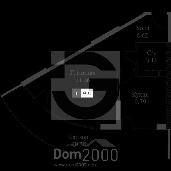 For sale:  1-room apartment - Западная улица, 4к3 str., Alushta city (10634-784) | Dom2000.com