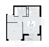 For sale:  2-room apartment in the new building - жилой комплекс Прокшино, 4к5, д. Prokshino (10562-802) | Dom2000.com