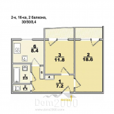 For sale:  2-room apartment - Садовый проезд str., Harkiv city (9943-837) | Dom2000.com