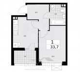 For sale:  1-room apartment in the new building - Russia (10562-842) | Dom2000.com