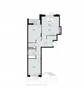 For sale:  3-room apartment in the new building - к35.2.3, Russia (10562-856) | Dom2000.com