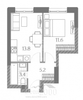 For sale:  1-room apartment in the new building - Северный административный округ str., Moscow city (10562-889) | Dom2000.com