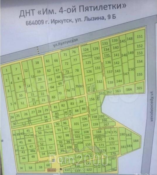 For sale:  land - СНТ имени 4-й Пятилетки, 113, Irkutsk city (10490-901) | Dom2000.com