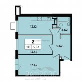 For sale:  2-room apartment - Берёзовая аллея, 19к1 str., Moscow city (10630-905) | Dom2000.com