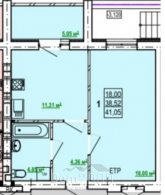 For sale:  1-room apartment in the new building - Победы пр., Шевченківський (9805-920) | Dom2000.com
