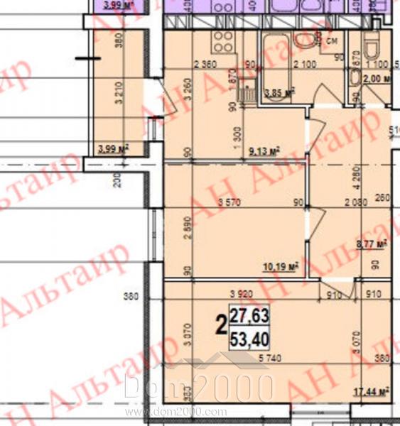For sale:  2-room apartment in the new building - пр.Индустриальный, Industrialnyi (9807-947) | Dom2000.com