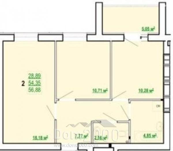 For sale:  2-room apartment in the new building - ул. Полтавский Шлях, Kholodnohirskyi (9807-959) | Dom2000.com