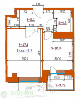 For sale:  1-room apartment - Шибаевская улица, 1 str., Noginsk city (10645-963) | Dom2000.com