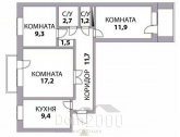 For sale:  3-room apartment - Хрустальная улица, 16/3 str., Kramatorsk city (9659-974) | Dom2000.com